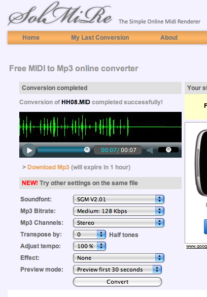 free online convert midi to mp3